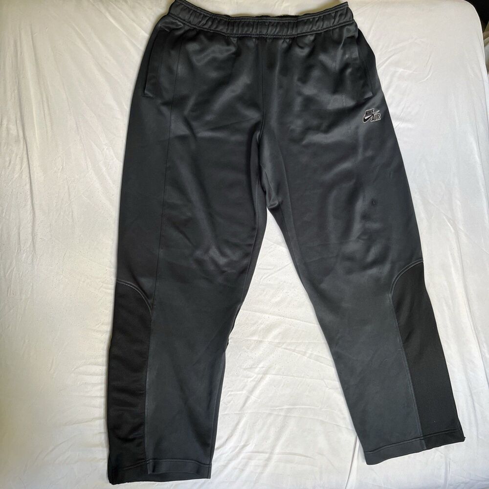 Nike Air Ankle Zip Tracksuit Pants Mens XL Black Gorpcore Techwear Y2K VTG Baggy